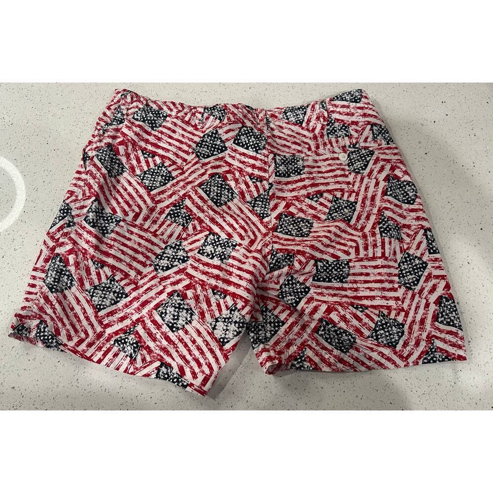 Charleston Threads Mens “Country First” Shorts. Button With Drawstring. Size 38 - Picture 2 of 5